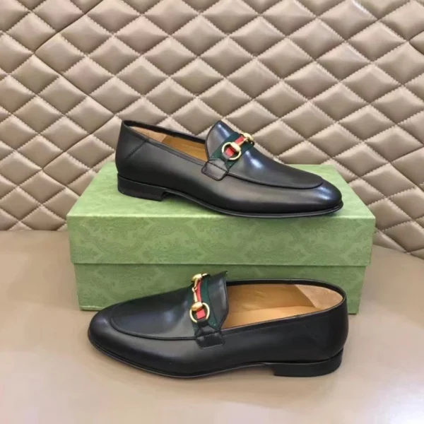 Men’s Leather Horsebit Loafer with Web – LGC012 - Image 6