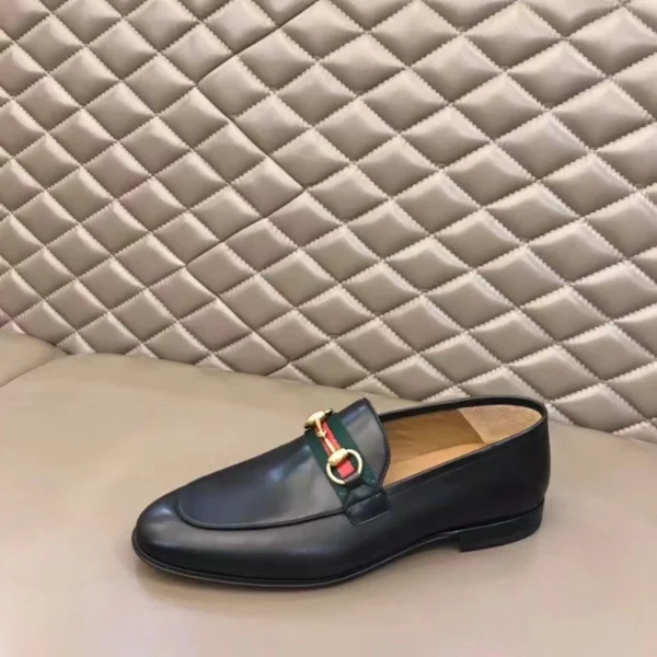 Men’s Leather Horsebit Loafer with Web – LGC012 - Image 8