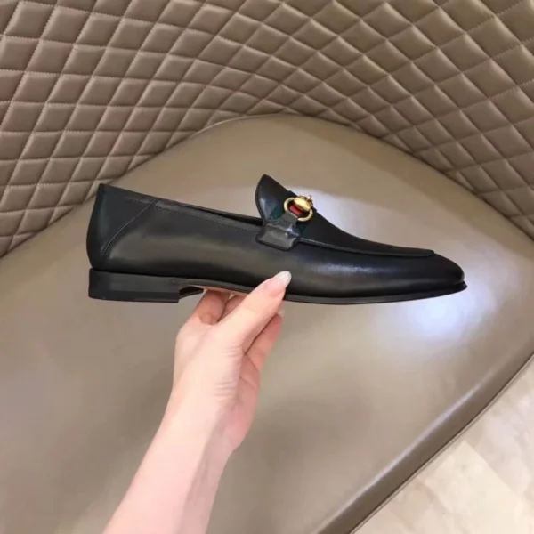 Men’s Leather Horsebit Loafer with Web – LGC012 - Image 2