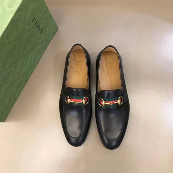 Men’s Leather Horsebit Loafer with Web – LGC012 - Image 9