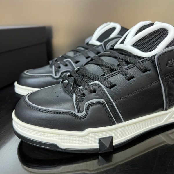 OPEN SKATE CALFSKIN AND FABRIC SNEAKER – VLS018 - Image 3