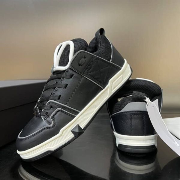 OPEN SKATE CALFSKIN AND FABRIC SNEAKER – VLS018 - Image 4
