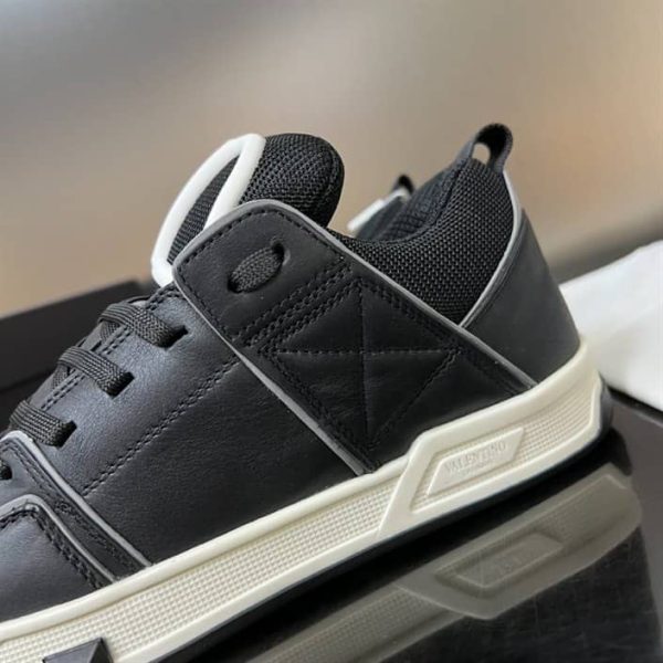 OPEN SKATE CALFSKIN AND FABRIC SNEAKER – VLS018 - Image 5