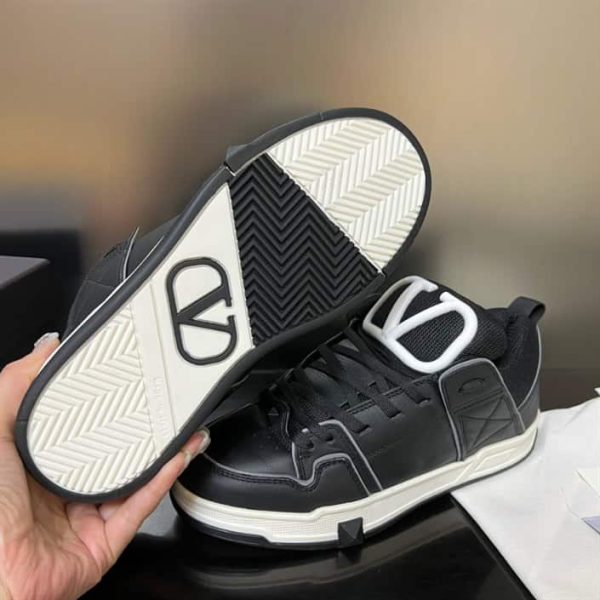 OPEN SKATE CALFSKIN AND FABRIC SNEAKER – VLS018 - Image 6