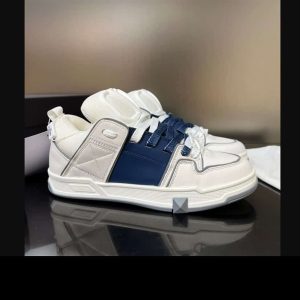 OPEN SKATE CALFSKIN AND FABRIC SNEAKER – VLS019