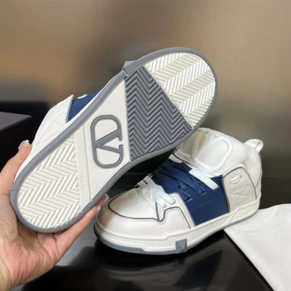 OPEN SKATE CALFSKIN AND FABRIC SNEAKER – VLS019 - Image 3