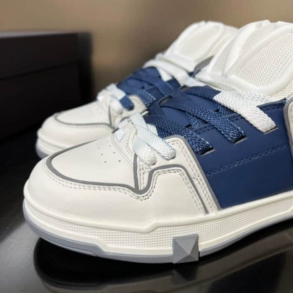 OPEN SKATE CALFSKIN AND FABRIC SNEAKER – VLS019 - Image 5