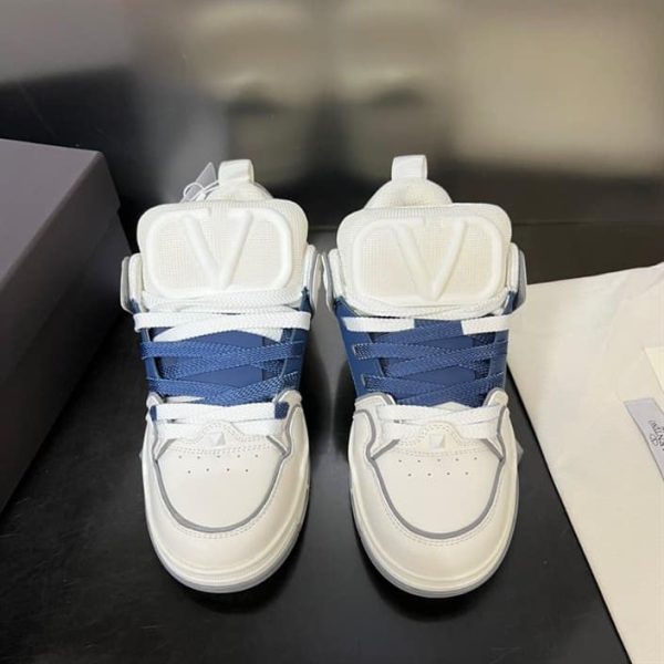 OPEN SKATE CALFSKIN AND FABRIC SNEAKER – VLS019 - Image 2