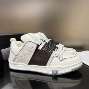 OPEN SKATE CALFSKIN AND FABRIC SNEAKER – VLS020