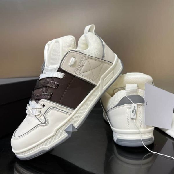 OPEN SKATE CALFSKIN AND FABRIC SNEAKER – VLS020 - Image 3