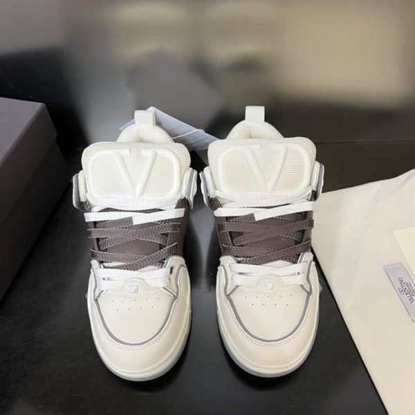 OPEN SKATE CALFSKIN AND FABRIC SNEAKER – VLS020 - Image 2