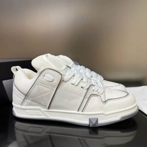 OPEN SKATE CALFSKIN AND FABRIC SNEAKER – VLS021