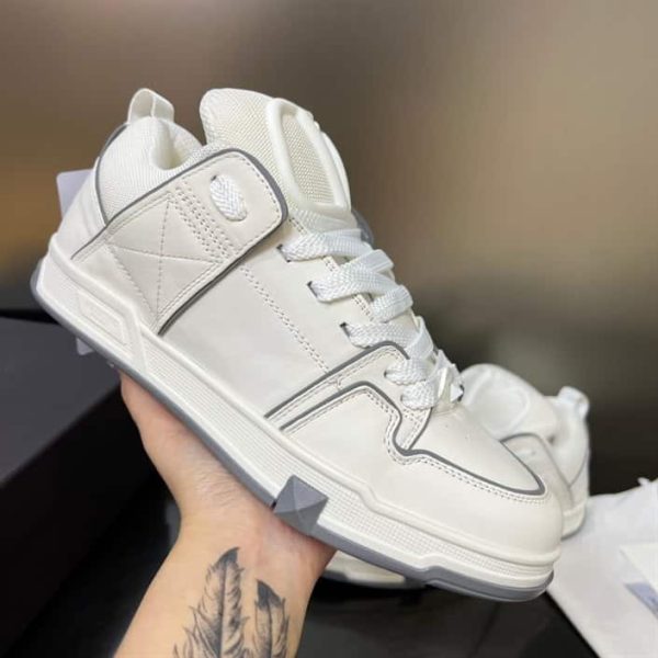 OPEN SKATE CALFSKIN AND FABRIC SNEAKER – VLS021 - Image 2