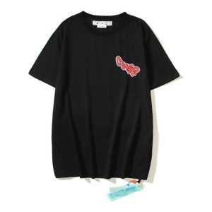 OW Cross arrow graffiti back printed T-Shirt – OW67