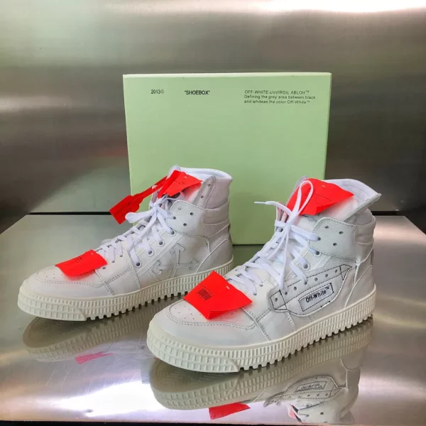Off-White 3.0 Off Court Calf Leather Sneakers – OFF48 - Image 2