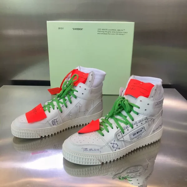 Off-White 3.0 Off Court Calf Leather Sneakers – OFF53 - Image 9