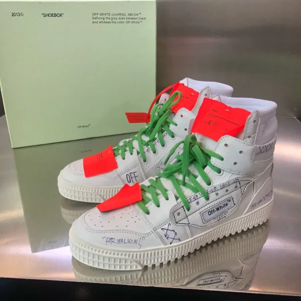Off-White 3.0 Off Court Calf Leather Sneakers – OFF53 - Image 3