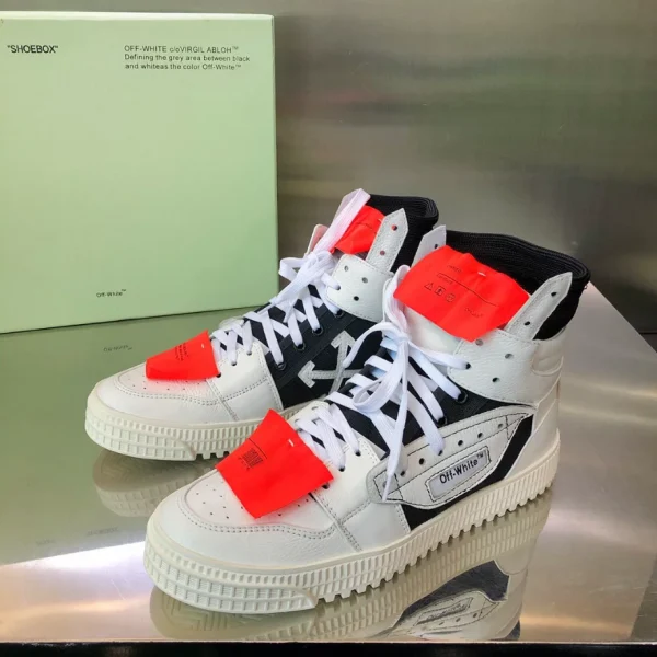 Off-White 3.0 Off Court Calf Leather Sneakers – OFF69 - Image 2