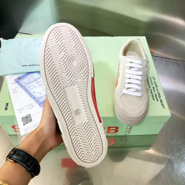 Off-White Low Vulcanized Distressed Sneakers – OFF58 - Image 7