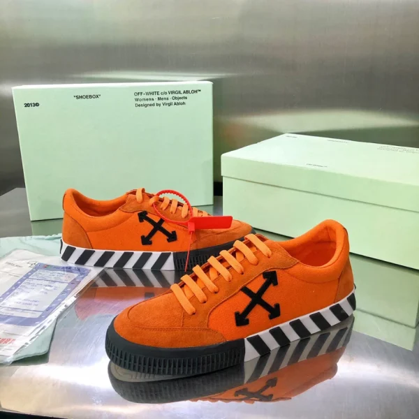 Off-White Low Vulcanized Distressed Sneakers – OFF60 - Image 5