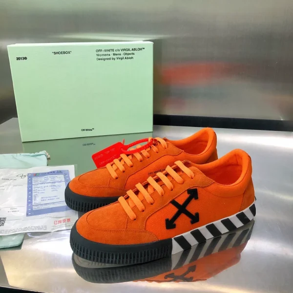 Off-White Low Vulcanized Distressed Sneakers – OFF60 - Image 6