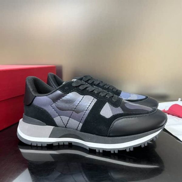 ROCKRUNNER CAMOUFLAGE NOIR METALLIC SNEAKER – VLS010