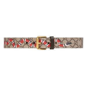 SNAKE PRINT GG SUPREME BELT – B0151