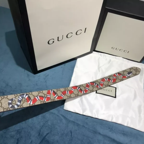 SNAKE PRINT GG SUPREME BELT – B0151 - Image 3