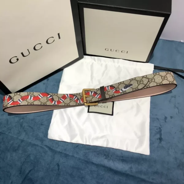 SNAKE PRINT GG SUPREME BELT – B0151 - Image 9