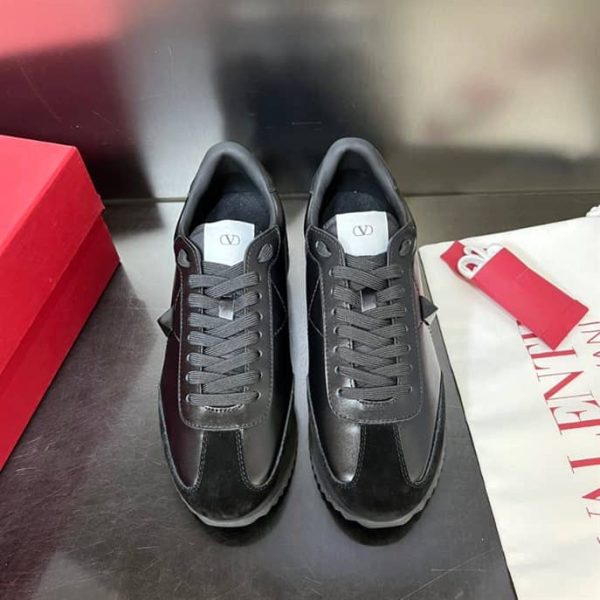 STUD AROUND LOW-TOP CALFSKIN AND NAPPA LEATHER SNEAKER – VLS001 - Image 2