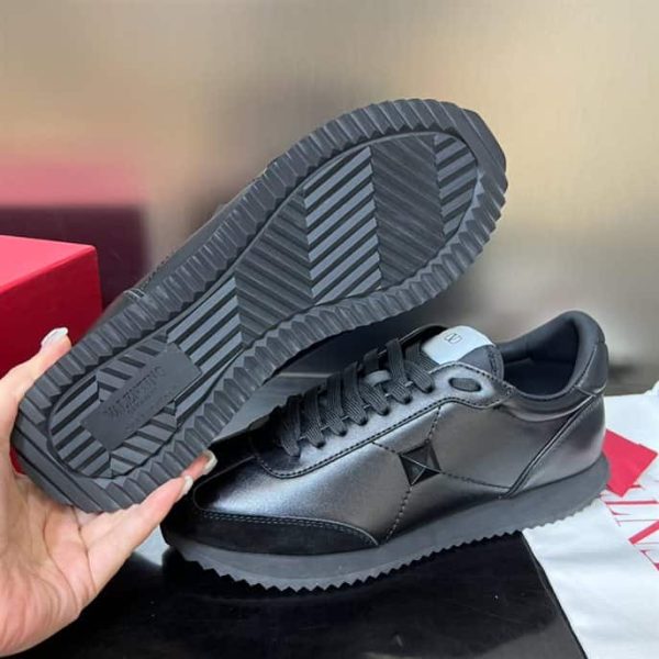 STUD AROUND LOW-TOP CALFSKIN AND NAPPA LEATHER SNEAKER – VLS001 - Image 3