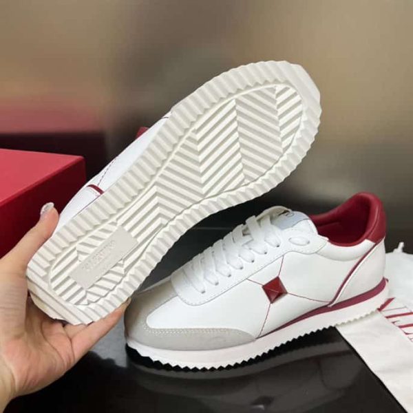 STUD AROUND LOW-TOP CALFSKIN AND NAPPA LEATHER SNEAKER – VLS002 - Image 3