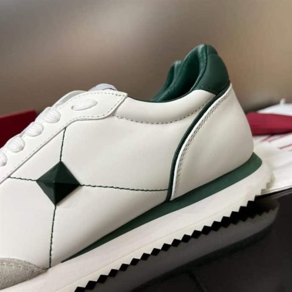 STUD AROUND LOW-TOP CALFSKIN AND NAPPA LEATHER SNEAKER – VLS003 - Image 3