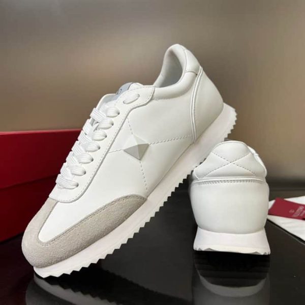 STUD AROUND LOW-TOP CALFSKIN AND NAPPA LEATHER SNEAKER – VLS004 - Image 5
