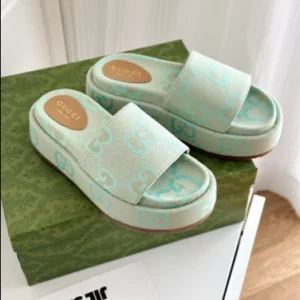 WOMEN’S JUMBO GG PLATFORM SLIDE SANDAL – GCS22