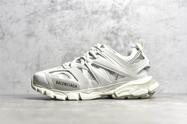 BALENCIAGA TRACK TRAINER SNEAKERS IN WHITE- BB62 - Image 2