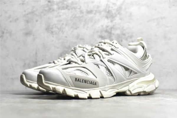 BALENCIAGA TRACK TRAINER SNEAKERS IN WHITE- BB62 - Image 3