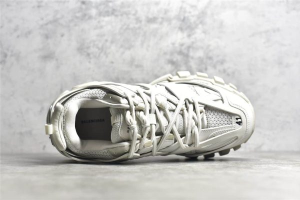 BALENCIAGA TRACK TRAINER SNEAKERS IN WHITE- BB62 - Image 5