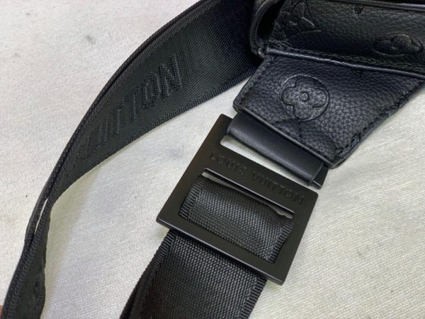 S Lock Sling Bag Taurillon Monogram in Black - Image 2