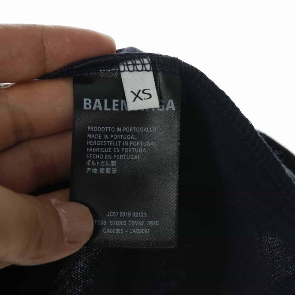 BALENCIAGA CHEST LOGO SHORT SLEEVE T SHIRT - Image 5