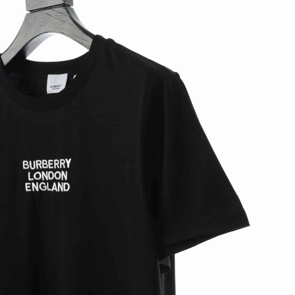 BURBERRY LONDON EMBROIDERED LOGO T SHIRT - Image 3