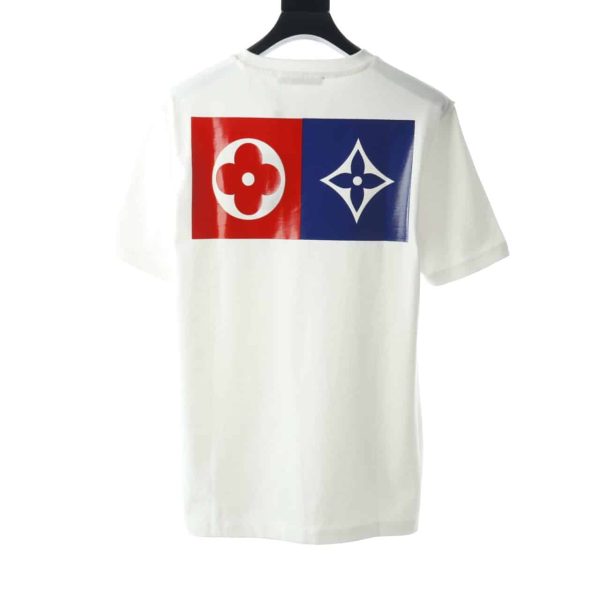 LOUIS VUITTON RED AND BLUE LOGO BADGE - Image 2