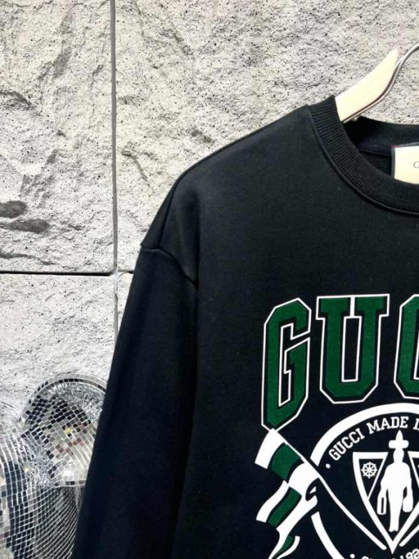 Gucci Cotton Jersey Printed Sweatshirt- GBH023 - Image 7
