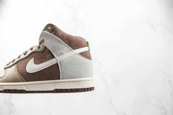 OFF WHITE X NIKE DUNK HIGH LIGHT CHOCOLATE – NK65 - Image 6