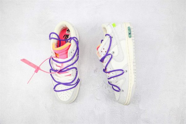 OFF WHITE X NIKE DUNK LOW SNEAKERS – NK66 - Image 2