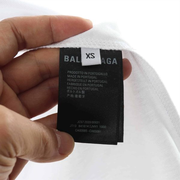 Balenciaga Metallic Printed Cotton Jersey T-Shirt – BBS014 - Image 3