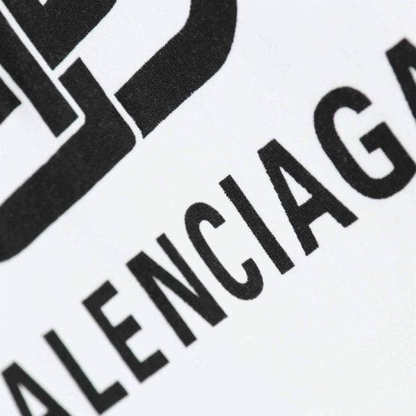 Balenciaga Metallic Printed Cotton Jersey T-Shirt – BBS014 - Image 5