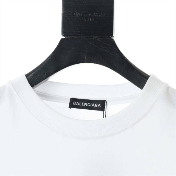 Balenciaga Metallic Printed Cotton Jersey T-Shirt – BBS014 - Image 8