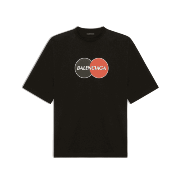BALENCIAGA UNIFORM LARGE FIT T-SHIRT IN BLACK VINTAGE JERSEY – BB40