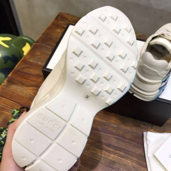 GUCCI RHYTON LEATHER SNEAKER WITH WAVE - Image 7